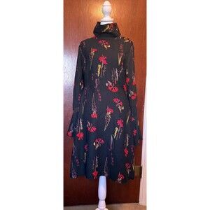 Vince Camuto botanical floral print dress size 6